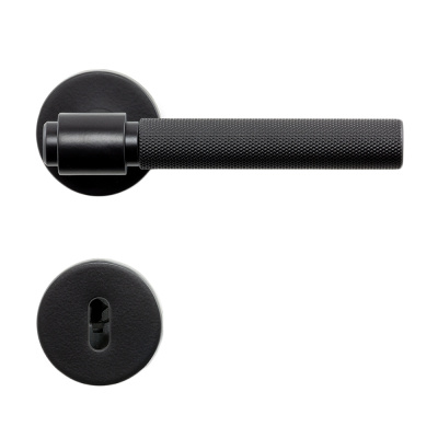 Poignée De Porte Helix 200 - Norme Européenne - Noir dans le groupe Poignées de porte / Couleur/Matériau / Noir chez Beslag Online (751011-41E)