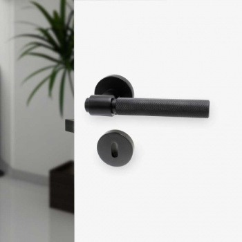 Poignée De Porte Helix 200 - Norme Européenne - Noir
