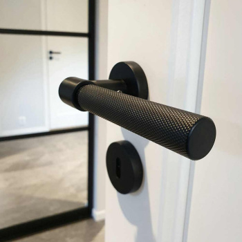 Poignée De Porte Helix 200 - Norme Européenne - Noir