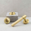 Poignée De Porte Helix 200 - Norme Européenne - Laiton