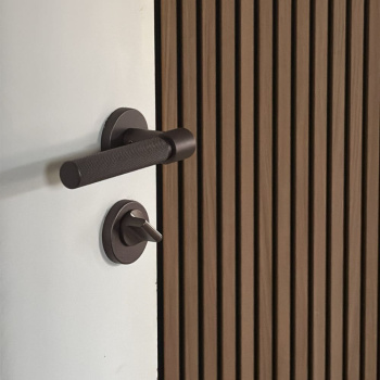 Poignée De Porte Helix 200 - Bronze Foncé