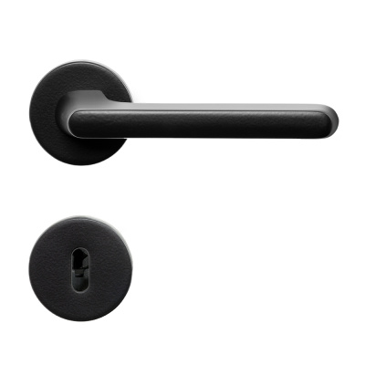 Poignée De Porte Tavira - Norme Scandinave - Noir dans le groupe Poignées de porte / Couleur/Matériau / Noir chez Beslag Online (751031-41)