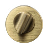Verrou Porte WC R - Norme Européenne - Bronze Antique