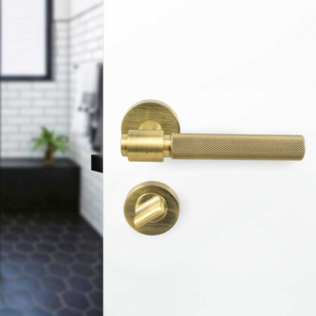 Verrou Porte WC R - Norme Européenne - Bronze Antique