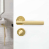 Verrou Porte WC R - Norme Scandinave - Laiton Brossé