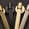 Poignée De Porte Helix 200 Stripe - Norme Européenne - Noir