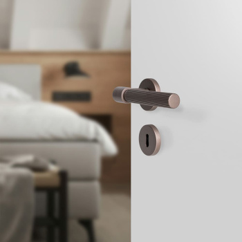 Poignée De Porte Helix 200 Stripe - Bronze Foncé