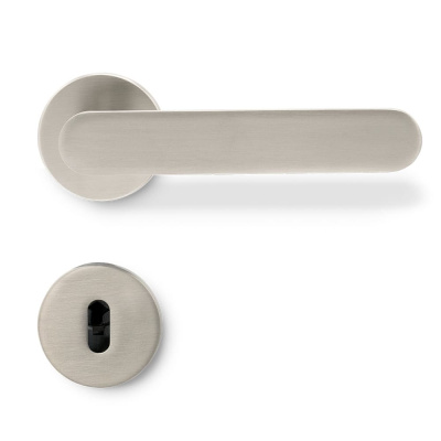 Poignée De Porte Vibe Plain - Norme Européenne - Aspect Inoxydable dans le groupe Poignées de porte / Couleur/Matériau / Acier Inoxydable chez Beslag Online (752031-41E)
