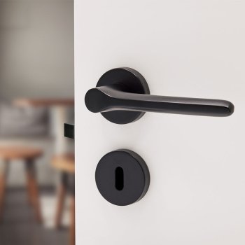 Poignée De Porte Sintra - Norme européenne - Noir Mat