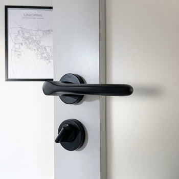Poignée De Porte Sintra - Norme européenne - Noir Mat