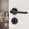 Poignée De Porte Sintra - Norme Scandinave - Noir Mat