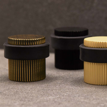 Butée De Porte Helix Stripe - Noir Mat