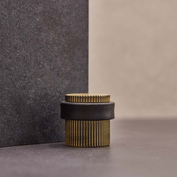 Butée De Porte Helix Stripe - Bronze antique