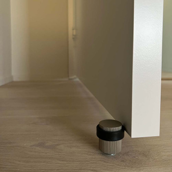 Butée De Porte Helix Stripe - Finition Acier Inoxydable