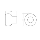 Butée De Porte Buggy - Noir Mat