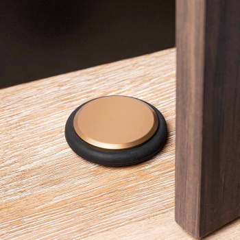 Butée De Porte Low - Laiton Brossé