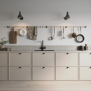 Tige d\'extension Aveny - 600mm - Chêne/Noir Mat