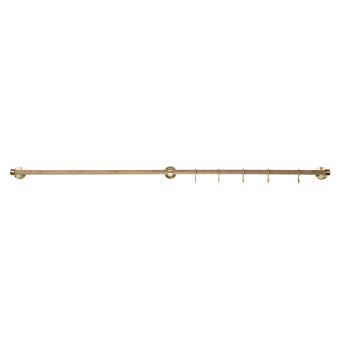 Tige d\'extension Aveny - 600mm - Chêne/Laiton Poli Non Traité