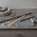 Barre De Cuisine Murale Aveny - 600mm - Complet - Inox Brossé