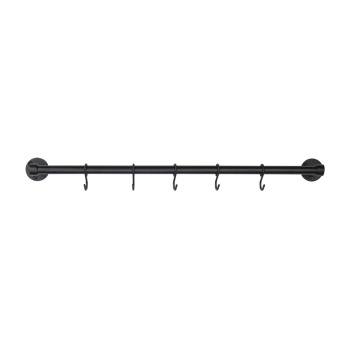 Barre De Cuisine Murale Aveny - 600mm - Complet - Noir Mat