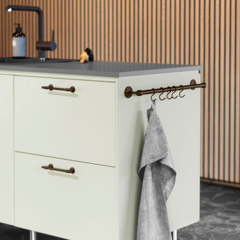 Barre De Cuisine Murale Aveny - 600mm - Complet -  Laiton Bruni