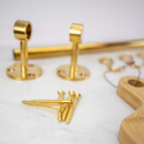 Tige d\'extension Aveny - 600mm - Laiton Non Traité Poli