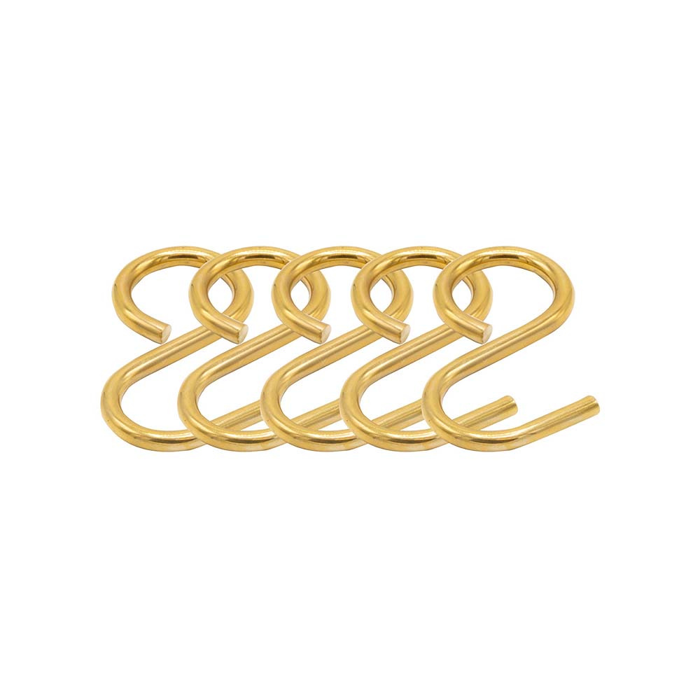 Patère Aveny - 5-p - Laiton Non Traité Poli