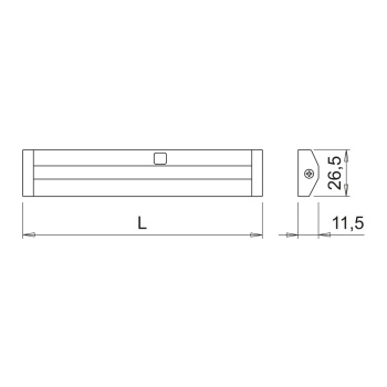 Profil LED Sidy UHE IFR DX 24V 2700K - Noir