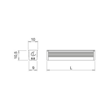 Profil LED Apex - Opale