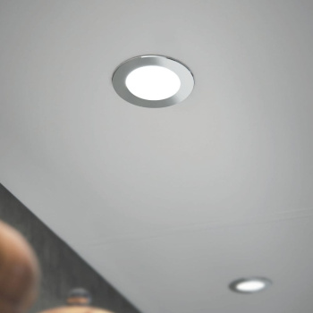 Spot LED Atom - Aspect inoxydable