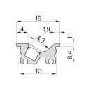 Profil LED 8112 - 2000mm - Noir
