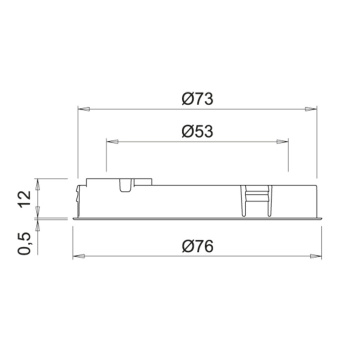 Spot LED Holl TDM DM - Noir Mat