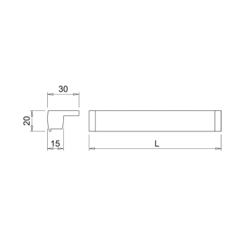 Profil LED Tuby - 2000mm - Aluminium