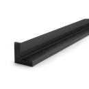 Profil LED Systema D-M - 2000mm - Noir Mat
