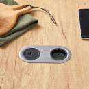 Prise De Courant Infini - Aspect acier inoxydable