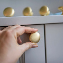 Bouton Duke - 32mm - Laiton Brossé