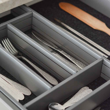 Range Couvert Tiroir Flex Basic - Gris Foncé