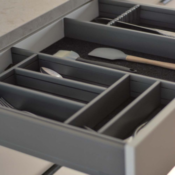 Range Couvert Tiroir Flex Basic - Gris Foncé