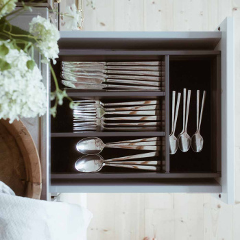 Range Couvert Tiroir Flex Basic - Gris Foncé