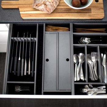 Range-Couteaux Flex Basic - Gris Foncé