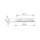 Spot LED Stella Flat - Aspect Inox