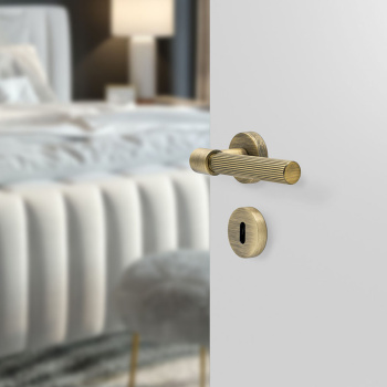 Poignée De Porte Helix 200 Stripe - Bronze Antique