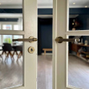 Poignée De Porte Helix 200 Stripe - Bronze Antique