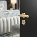 Poignée De Porte Helix 200 Stripe - Laiton