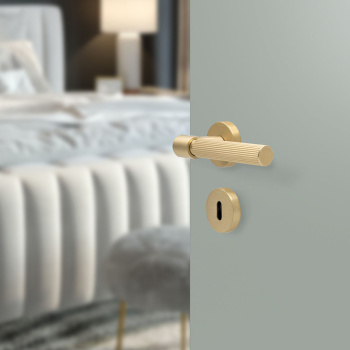 Poignée De Porte Helix 200 Stripe - Laiton