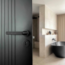 Poignée De Porte Helix 200 Stripe - Noir