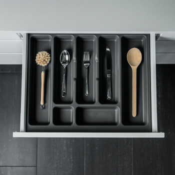 Range Couvert Tiroir Classic - Gris Foncé
