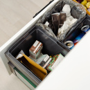 Poubelle De Tri Sélectif - Cube Compact Eco - Gris Foncé