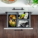 Poubelle De Tri Sélectif - Cube Compact Eco - Gris Foncé