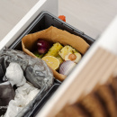 Poubelle De Tri Sélectif - Cube Compact Eco - Gris Foncé